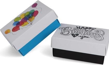 Buntbox 2 Geburtstag L Geschenkboxen-Set weiss (Geschenkbox, 1 x)