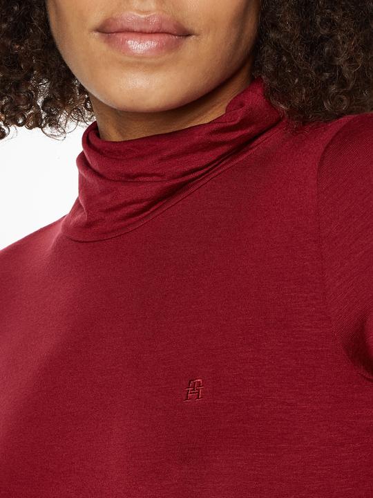 Actual product image Tommy Hilfiger Turtleneck jumper for women, slim turtleneck jumper made of soft Tencel (XS)