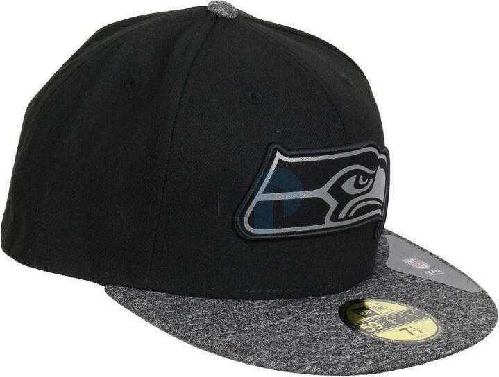 Actual product image New Era NFL - Seattle Seahawks - Grey Collection 59Fifty Cap Black 7 (56)