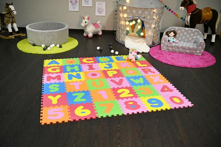 Actual product image Knorrtoys Puzzlematte - "Alphabet + Zahlen" /36-tlg./30cm (30 x 30 cm)