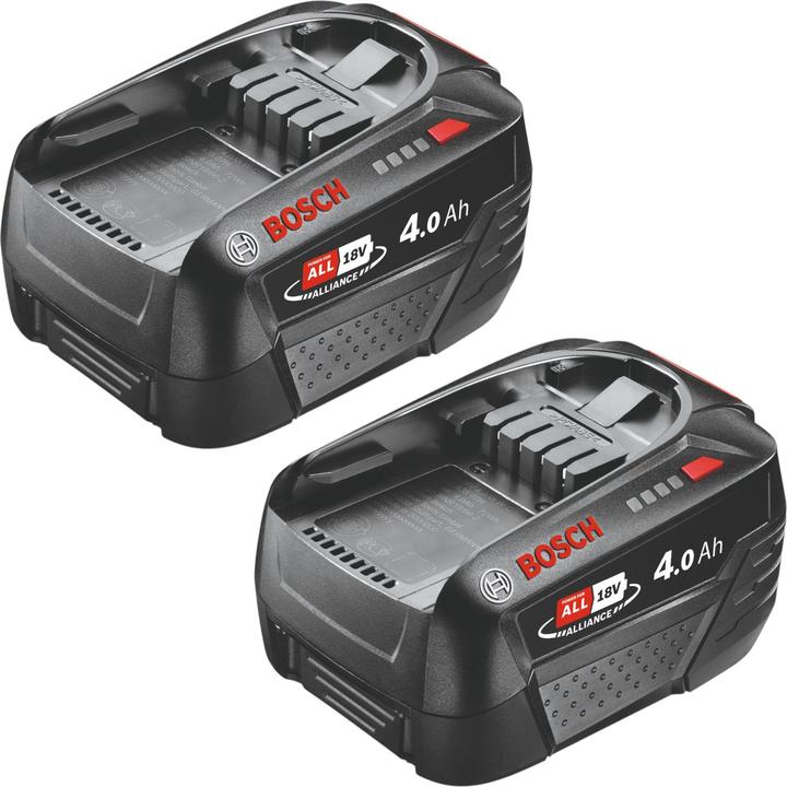 Bosch Home & Garden Bosch 2x PBA 18V 4.0Ah W-C Akku 18 V 4,0 Ah POWER FOR ALL ( 2x 1600A011T8 ) (18 V)