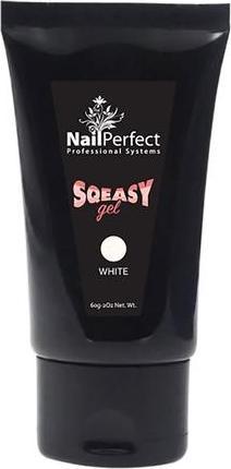 Immagine prodotto Nail Perfect NailPerfect Sqeasy Gel Bianco 60g (Bianco, Smalto per unghie effetto gel)