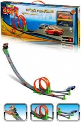 Image du produit Bburago Street Fire Challenge Twin Loop Car Track Toy for 3+ Years 30070