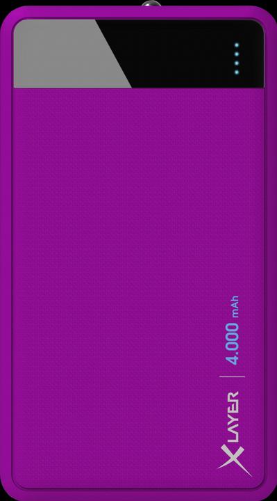 Xlayer Powerbank Ligne de couleurs 4000mAh (4000 mAh, 14.80 Wh)