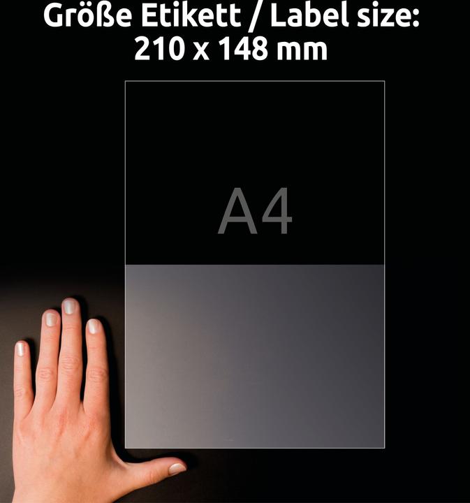 Immagine prodotto Avery AVZ L8012-10 Etichette antimicrobiche 210x148 mm trasparenti