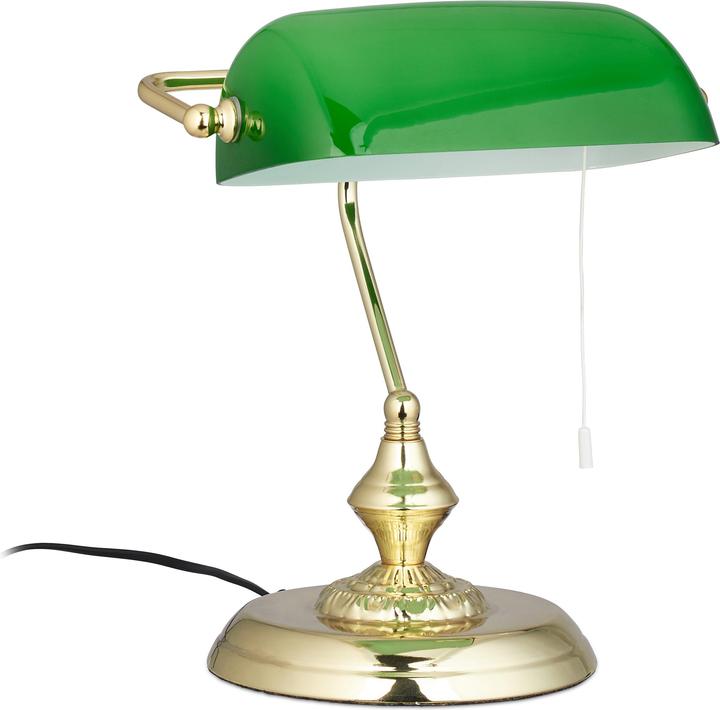 Produktbild Relaxdays Bankerlampe (E27)