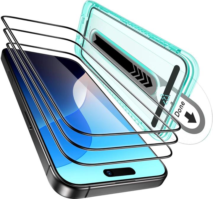 Actual product image ESR Tempered glass display protection (1 Piece, Apple iPhone 16 Plus)