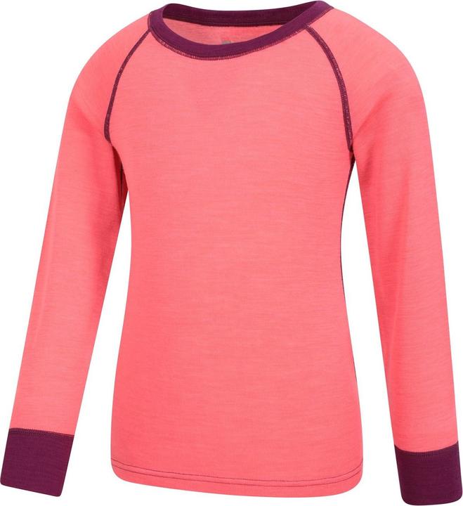 Actual product image Mountain Warehouse Childrens/Kids Merino II Round Neck Base Layer Top (128)