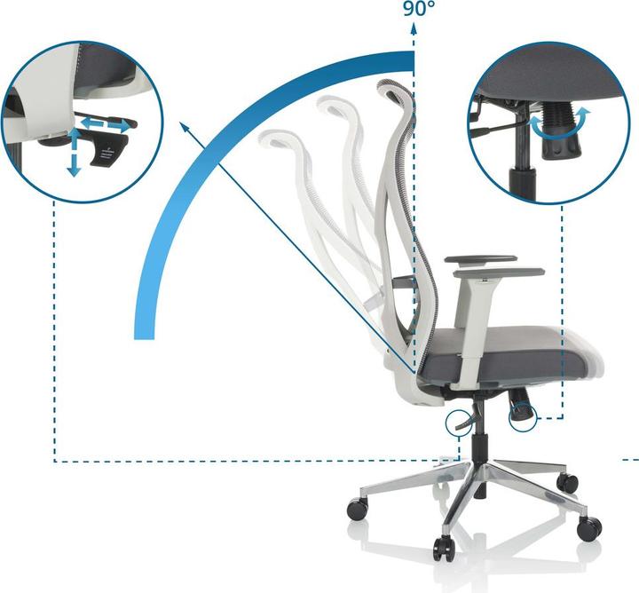 Actual product image Hjh Office Azurro White