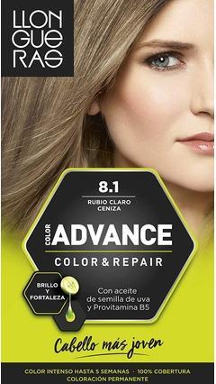 Llongueras COLOR ADVANCE #8,1-rubio claro ceniza (8.1)
