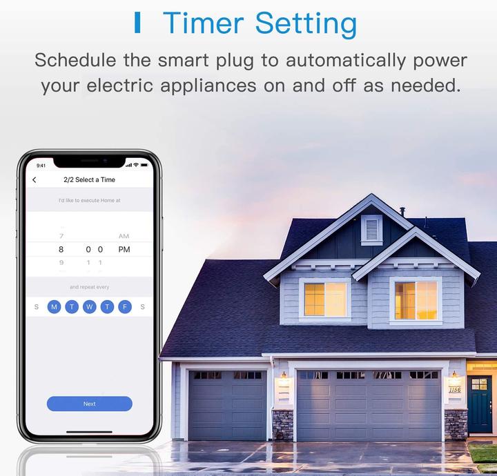 Actual product image Meross Smart WiFi Indoor/Outdoor Plug Homekit