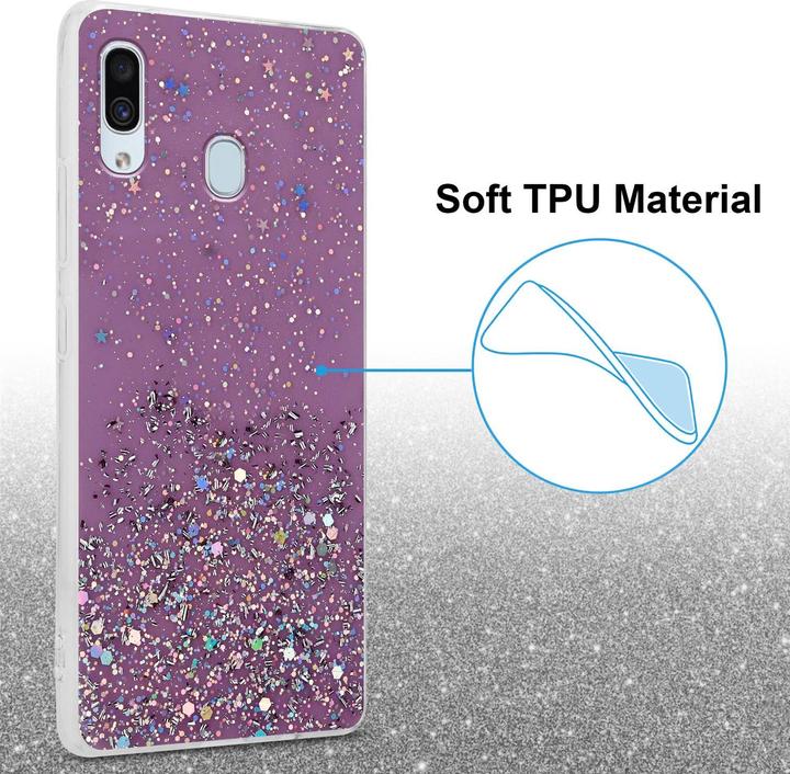 Image du produit Cadorabo Couverture TPU paillettes scintillantes (Samsung Galaxy A40)