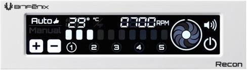Produktbild BitFenix Recon Lüftersteuerung, Weiss (5 Lüfter)