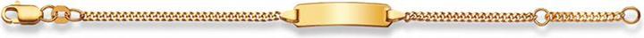 Muau Plaketten-Armband (14 cm, 750/18 K Gold)
