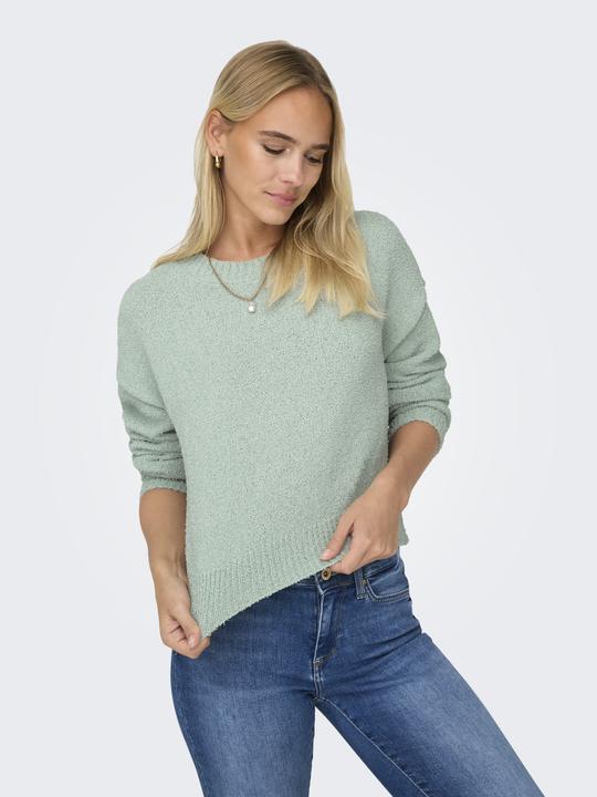 Image du produit Only Col rond Poignets côtelés Épaule basse Pull-over en maille (L)
