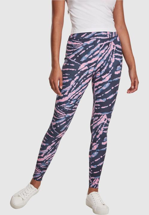 Actual product image Urban Classics Ladies High Waist Tie Dye Leggings (S)