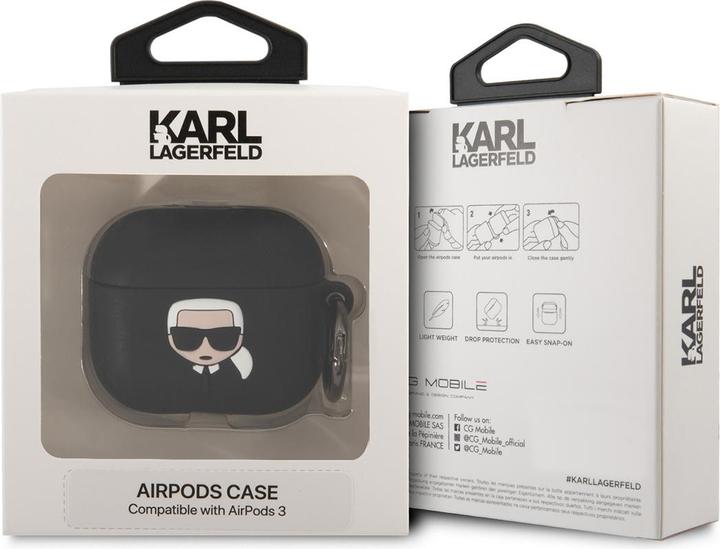 Immagine prodotto Karl Lagerfeld Airpods 3 D Logo NFT Karl Head Custodia in silicone (Borsa per cuffie)