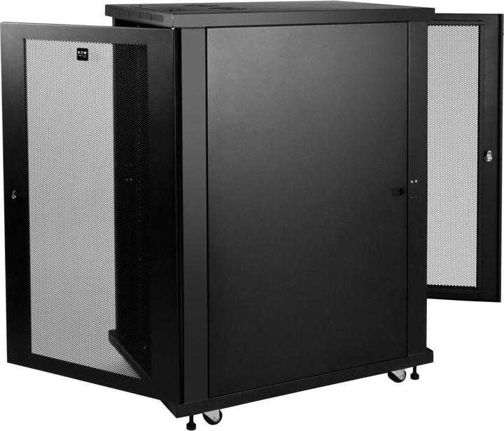 Actual product image Eaton SmartRack 24U Mid-Depth Half-Height Rack Enclosure (24 RU, 19 inch rack)