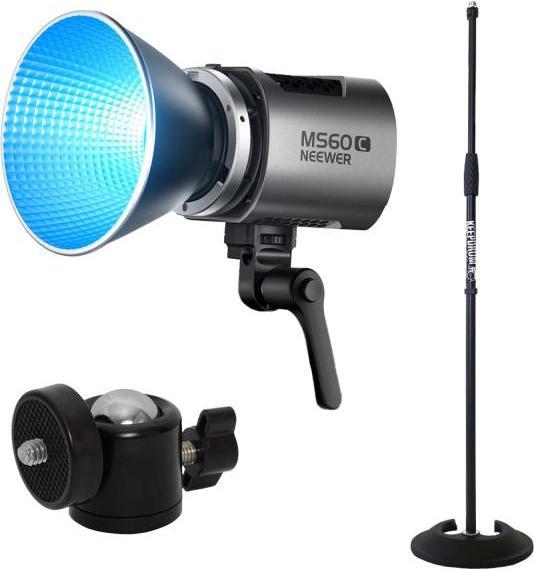 Neewer Continuous light MS60C LED video light with tripod and ball joint (Video light)