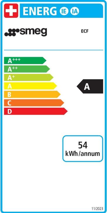 Energie-Label Smeg ECF01WHEU (EU-Stecker)