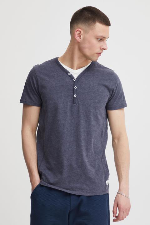 Image du produit Solid Dorian T-shirt À Manches Courtes Pour Homme Avec Col Grandad (L)