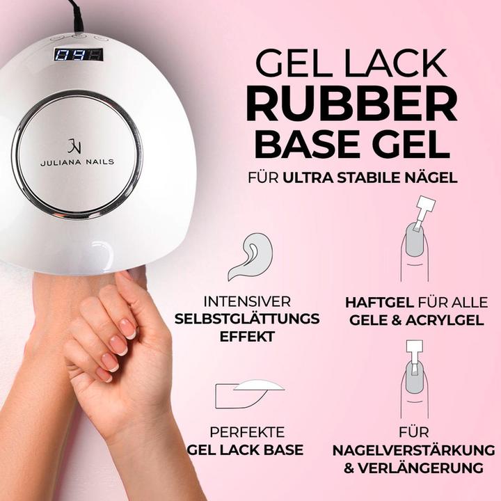 Actual product image Juliana Nails Gel Lacquer - Rubber Base Gel - Nude (Nude, UV gel varnish)