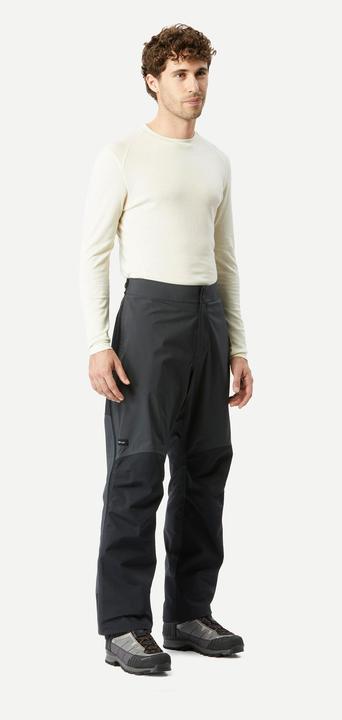 Actual product image Forclaz Men's waterproof rain trousers 20,0000 mm water column trekking - MT900 black (Frequency band 38 (2600 MHz))