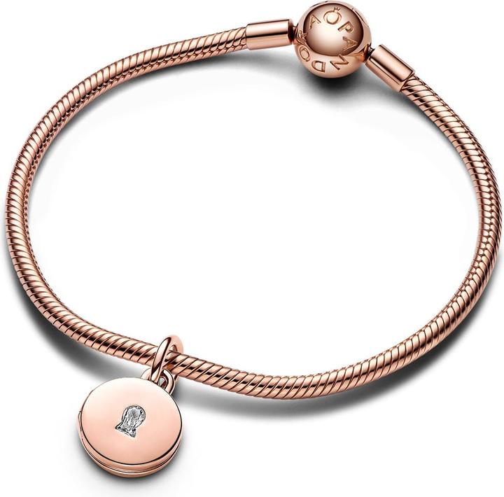 Produktbild Pandora Aufklappbares & Gravierbares Liebesmedaillon Charm Charm (Metall, rosevergoldet)