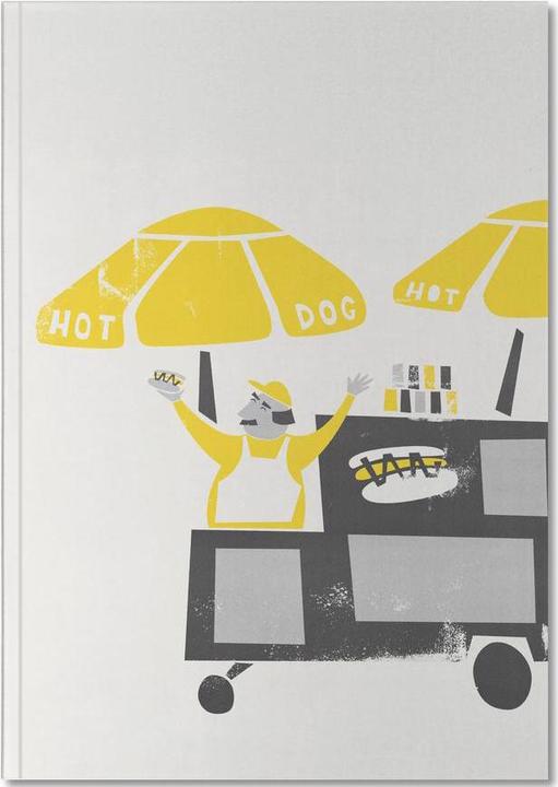 Immagine prodotto Juniqe Hot Dogs! Cani caldi! - Cibo e bevande (A5, Punteggiato, Copertina rigida)