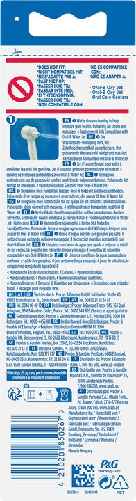 Energie-Label Oral-B WaterJet (Mundduschenaufsätze)
