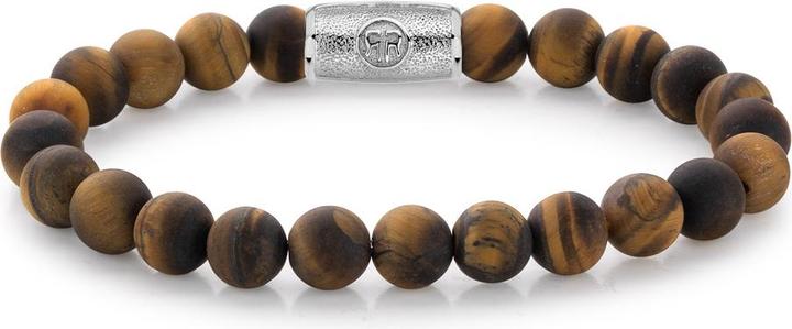Immagine prodotto Rebel & Rose Bracciale Mad Tiger Lilly RR-80023-S-L Uomo (19 cm, Acciaio inossidabile, Occhio di tigre)