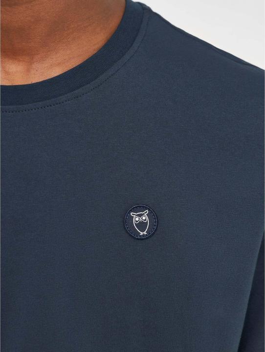 Immagine prodotto KnowledgeCotton Apparel Badge Tee Total Eclipse (XL)