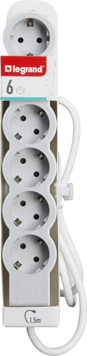 Produktbild Legrand Flache Steckdosenleiste, 6-fach Steckdose (6 x, CEE 32/3, 1.50 m)