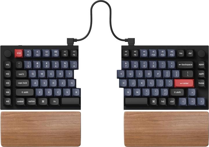 Actual product image Keychron Key Q11 Split Wooden Palm Rest PR25