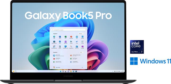 Actual product image Samsung Galaxy Book5 Pro (14", Intel Core Ultra 7 258V, 32 GB, 512 GB, DE)