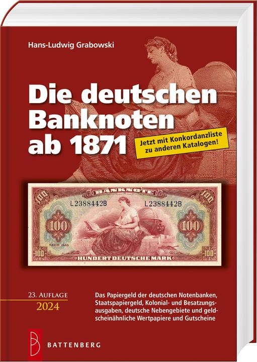 Produktbild Die deutschen Banknoten ab 1871 (Deutsch, Hans-Ludwig Grabowski, 2023)