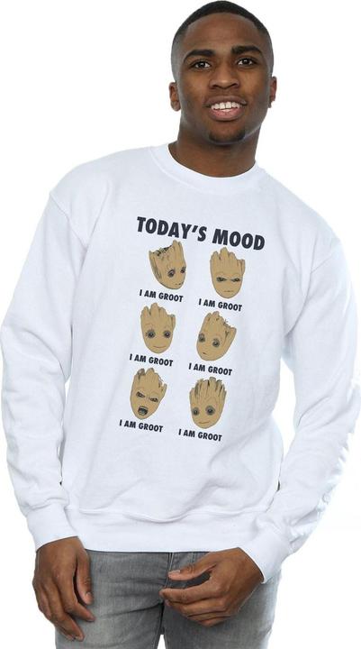 Actual product image Mens Guardians Of The Galaxy Groot Today's Mood Sweatshirt (L)