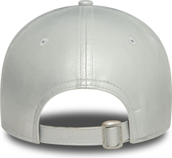 Produktbild New Era 9Forty Damen Cap - KUNSTLEDER NY Yankees silber