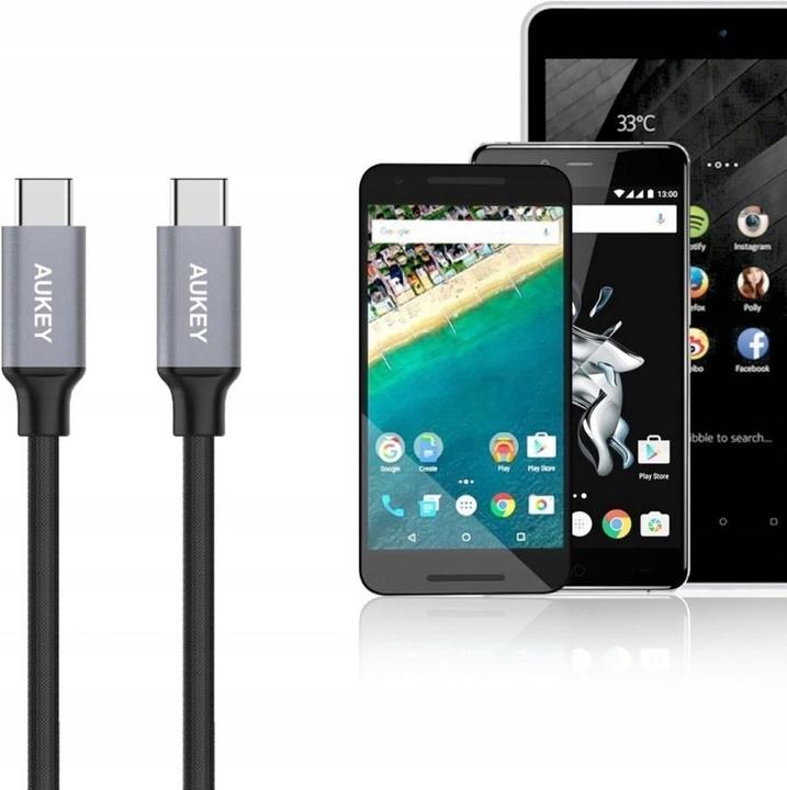 Produktbild Aukey USB C – USB C (1 m, USB 2.0)
