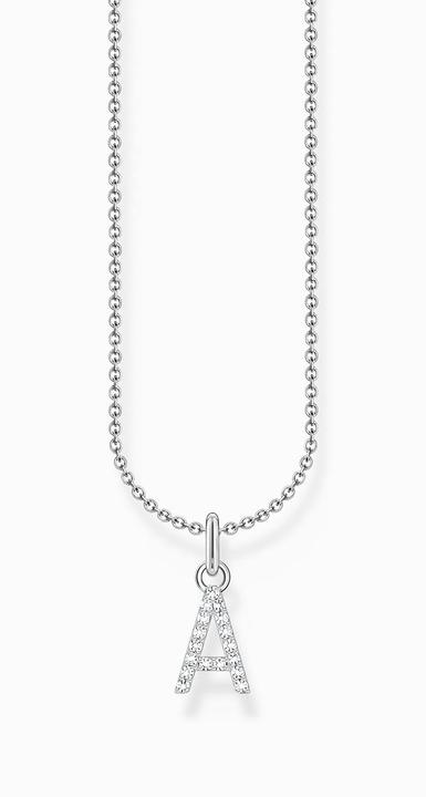 Immagine prodotto Thomas Sabo Catena con ciondolo a forma di lettera A in argento (Argento 925, 38 - 45 cm)