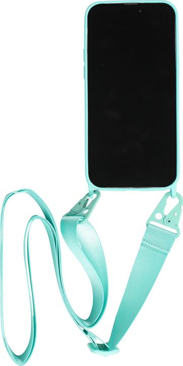 Image du produit PhoneLook Coque Silicone mat avec lanière et mousqueton en fer clair (Apple iPhone 14 Pro Max)
