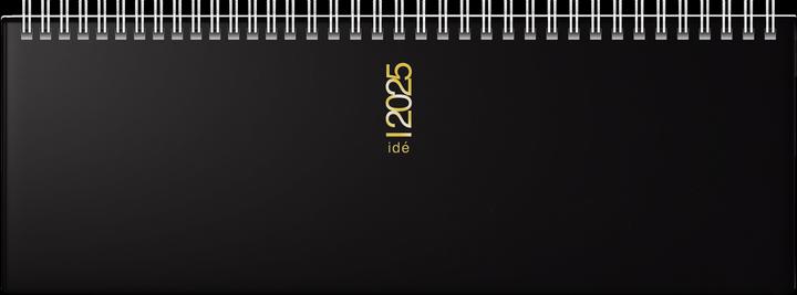 Image du produit Rido Calendrier journalier AC 30,7x10,5cm 1 semaine/2 pages noir 2025 (Allemand, Néerlandais, Anglais, Français, Russe, Espagnol)