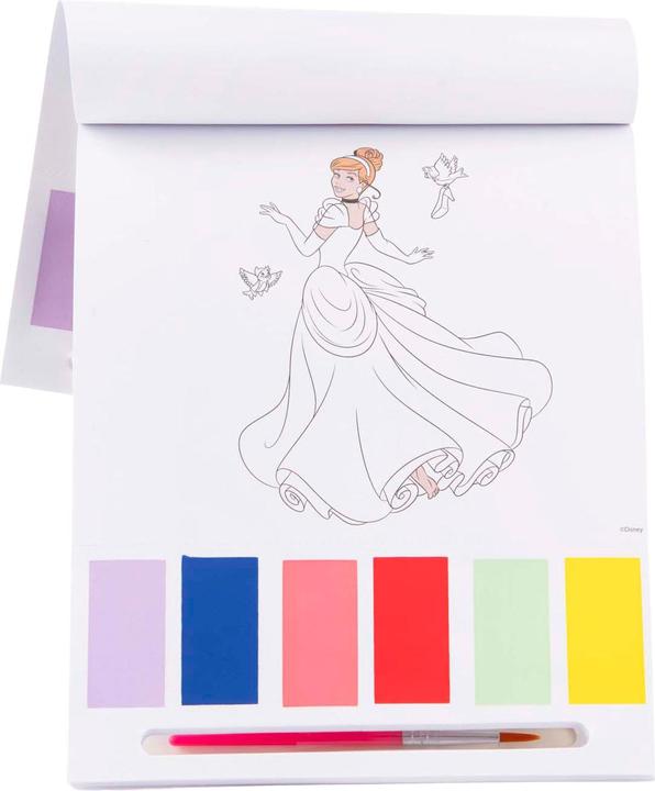 Produktbild Sambro Disney Prinses Malvorlagen mit Wasserfarbblock, 27-tlg.
