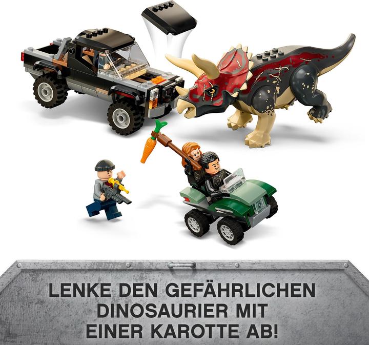 Immagine prodotto LEGO Attacco di un triceratopo a un camioncino (76950, LEGO Jurassic World)