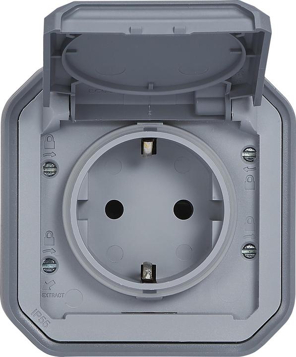 Produktbild Legrand Plexo New Feuchtraum-Aufputz-Steckdose