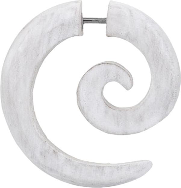 Immagine prodotto Star Piercing Fake Spirale weiss gewaschen aus Sawo Holz (senza ottone, Organico)