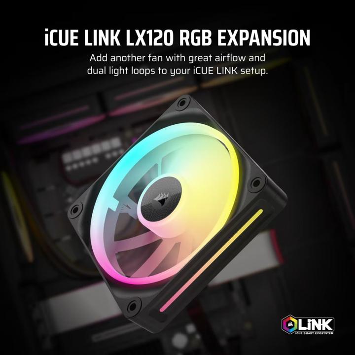 Actual product image Corsair iCUE LINK LX120 (120 mm, 1 x)