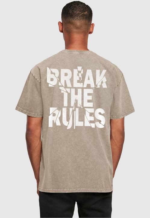 Actual product image Merchcode Break The Rules 2 Acid Washed Oversize Tee - 118129 (XL)