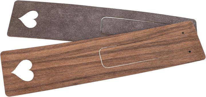 La Mia! Holz Lesezeichen 150 x 35 x 0,7 mm aus Nussbaum geölt