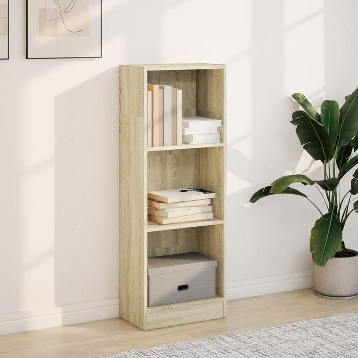 Actual product image VidaXL Bücherregal Bücherschrank Standregal Büroregal Sonoma-Eiche Holzwerkstoff (40 x 24 x 109 cm)